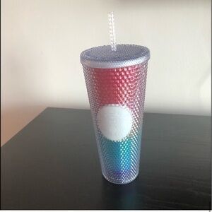 NWT Starbucks Summer Pride Rainbow Studded Tumbler